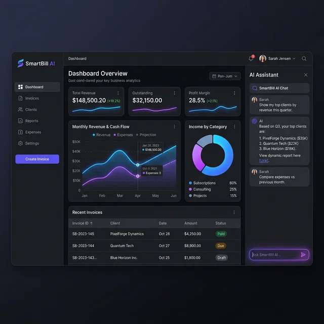 SmartBill AI – Invoice & Analytics Platform